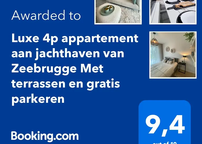 Luxe 4P Appartement Aan Jachthaven Van Zeebrugge Met Terrassen En Gratis Parkeren